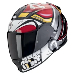 Casco Scorpion Exo-491 Pirate Rosso