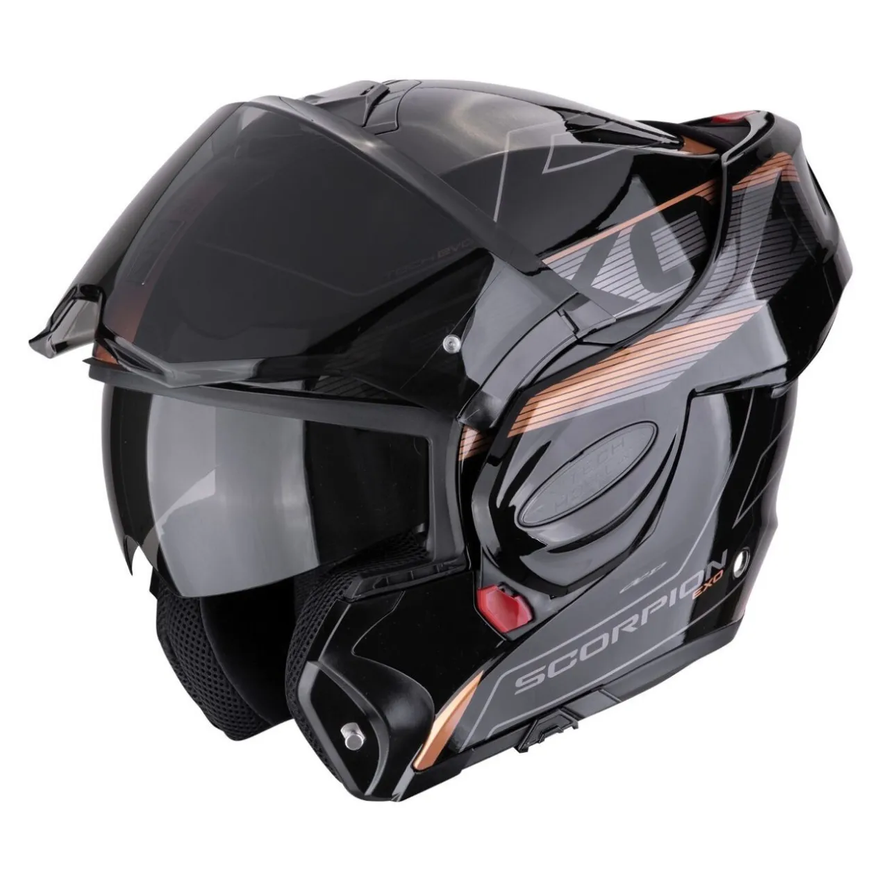 Casco Scorpion Exo-tech Evo Traveller Nero-rame