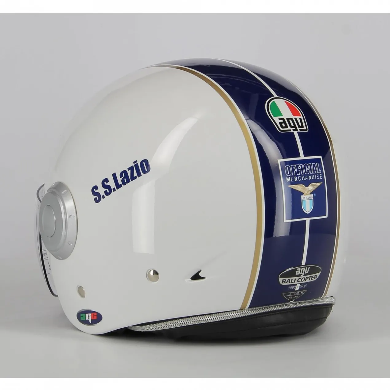 Casco Ss Lazio Ufficiale Con Visiera By Agv Bianco