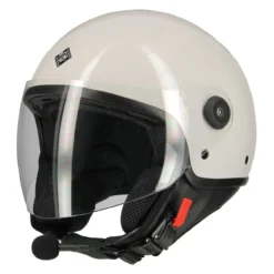 Casco Tucano El'jettin Con Bluetooth Integrato Bianco Ghiaccio Lucido