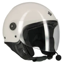 Casco Tucano El'jettin Con Bluetooth Integrato Bianco Ghiaccio Lucido