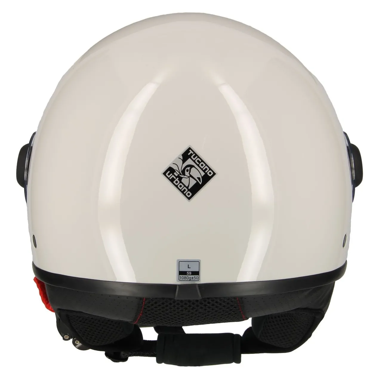 Casco Tucano El'jettin Con Bluetooth Integrato Bianco Ghiaccio Lucido