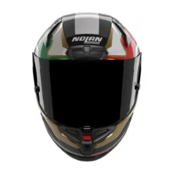 Casco X-lite X-804 Rs Piega Oro Rosso Verde Metal