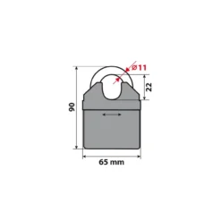 Catena Antifurto 10mm X 1,5m Con Lucchetto Lampa 90633