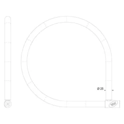 Cavo Acciaio Intrecciato Viro 2r.serpis Cavo D.25 L.150