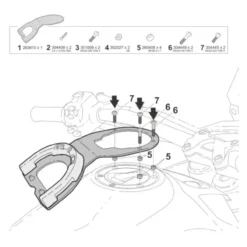 Click System Fast Shad Per Borsa Serbatoio Moto Guzzi V85 Tt '24