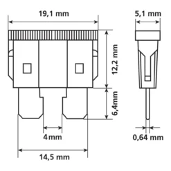 Confezione 80 Pz. Fusibili Lamellari Assortiti Lampa 70042