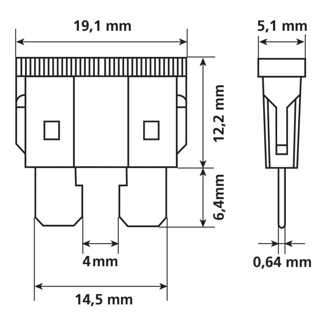 Confezione 80 Pz. Fusibili Lamellari Assortiti Lampa 70042