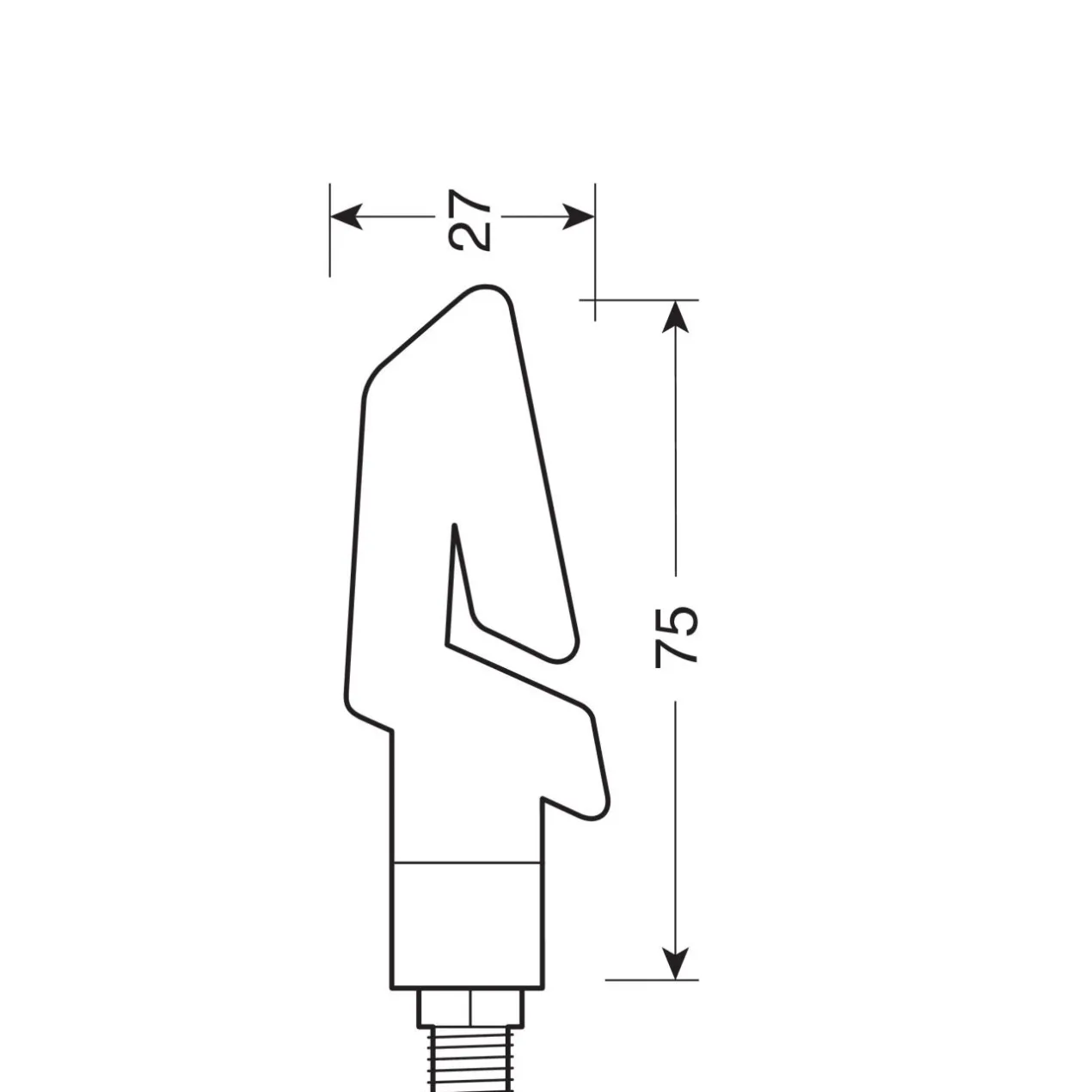 Coppia Frecce A Led Kap Nere Lampa 90246