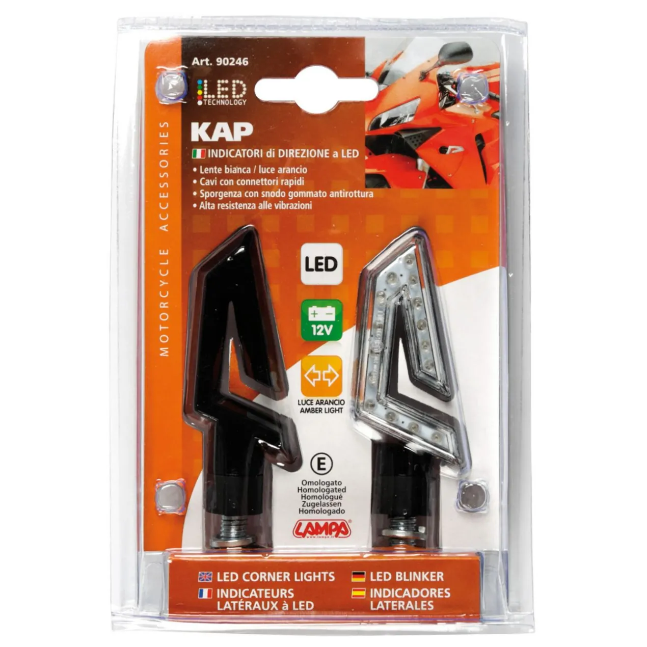 Coppia Frecce A Led Kap Nere Lampa 90246