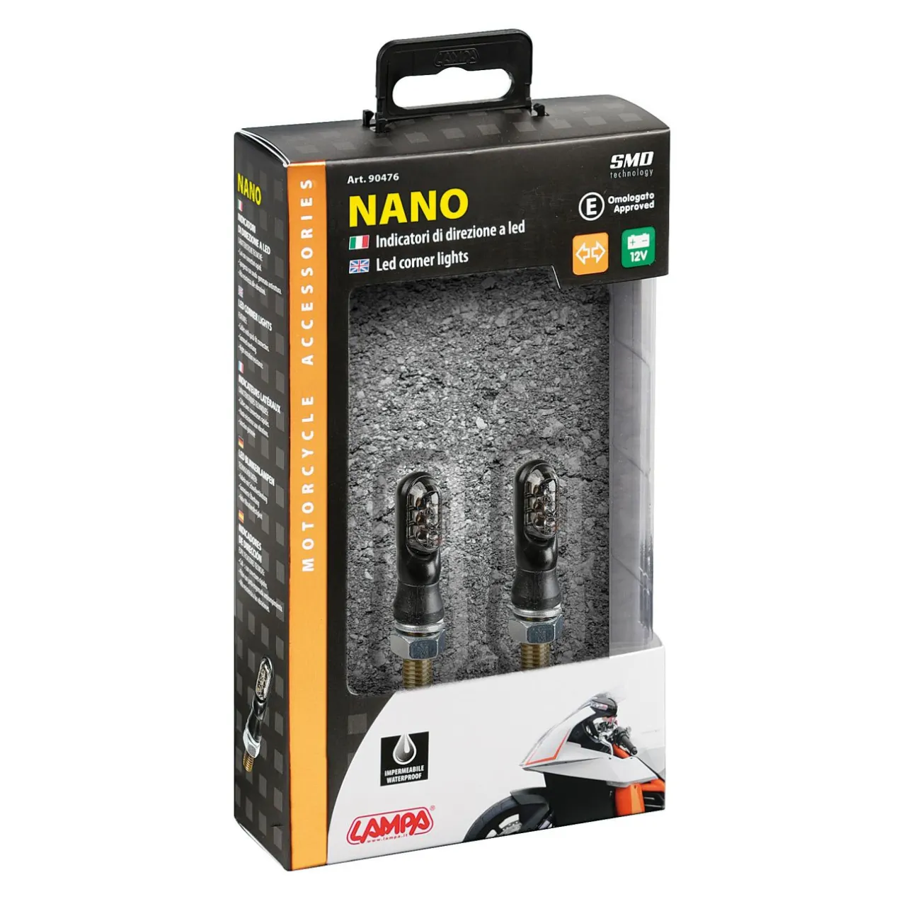 Coppia Frecce A Led Nano Nere Lampa 90476