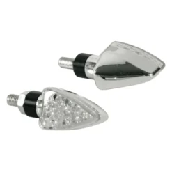 Coppia Frecce Al Led Lampa Omologate Mod Arrow Cromate