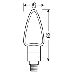 Coppia Frecce Al Led Lampa Omologate Mod Arrow Nere
