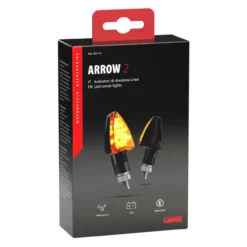 Coppia Frecce Al Led Lampa Omologate Mod Arrow Nere