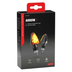 Coppia Frecce Al Led Lampa Omologate Mod Arrow Carbon Look