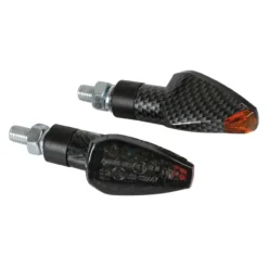 Coppia Frecce Carbon Mod. Tuareg Led Vetro Bianco Lampa 90099