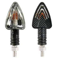 Coppia Frecce Carbon Mod. Focal Lampadina Vetro Bianco Lampa 90066