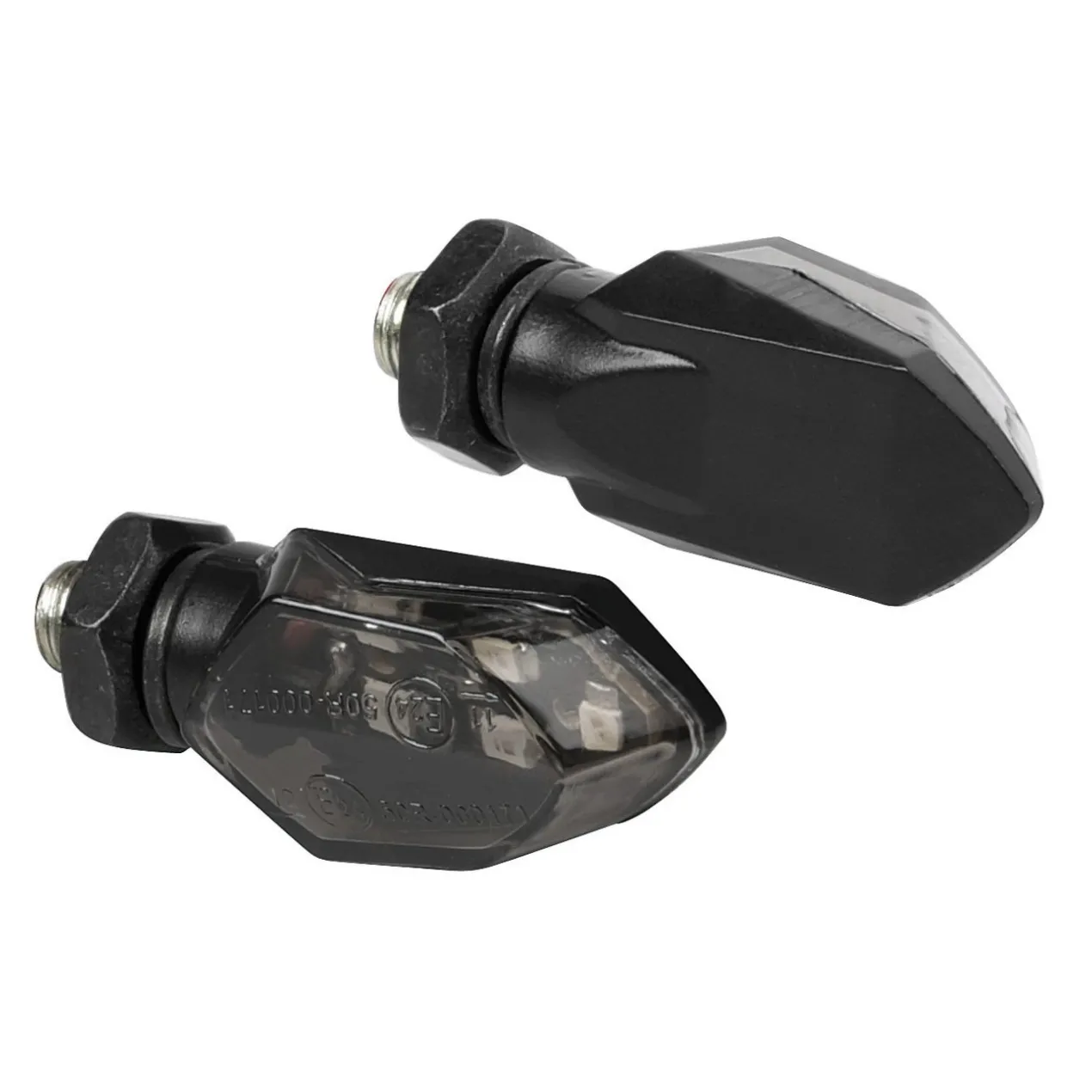 Coppia Frecce Micro Nere Led Vetro Bianco Lampa 90475