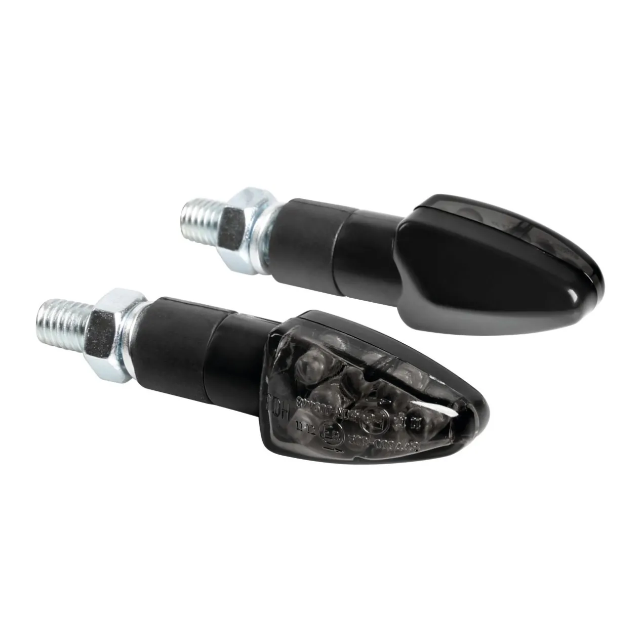 Coppia Frecce Nere Mod. Atom Led Vetro Bianco Lampa 90101