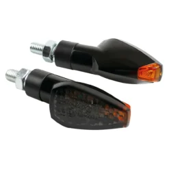 Coppia Frecce Nere Mod. Tuareg Led Vetro Bianco Lampa 90098