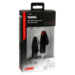 Coppia Frecce Nere Mod. Tuareg Led Vetro Bianco Lampa 90098