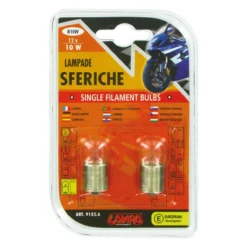 Coppia Lampade Sfer.12v 10w Ba15s