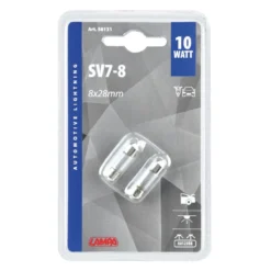 Coppia Lamp.tubol.10w Sv7 8x28mm Nd