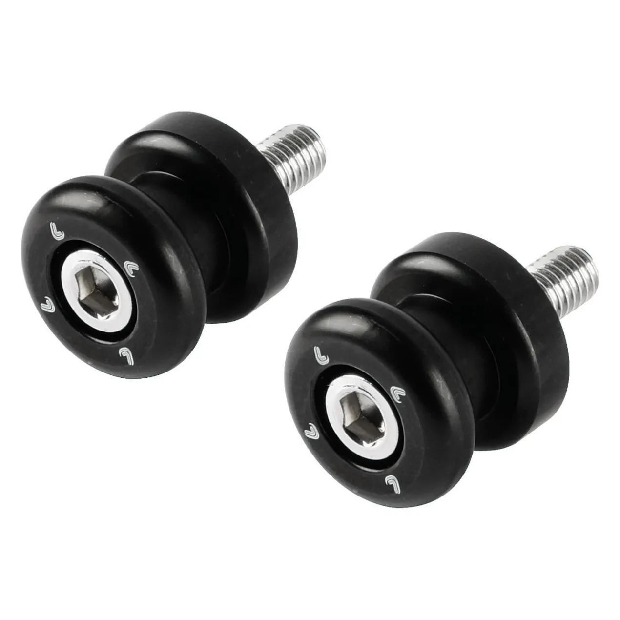 Coppia Supporti Cavalletto Neri M8 X 1,25 Lampa 90646