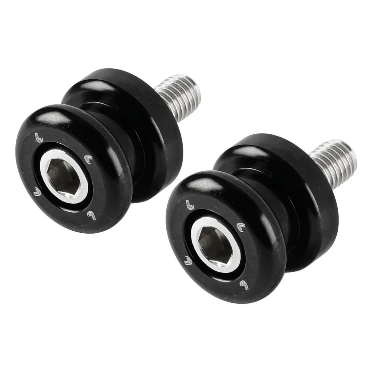 Coppia Supporti Cavalletto Neri M10 X 1,5 Lampa 90647