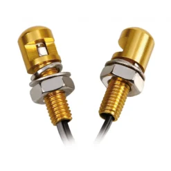 Coppia Viti M8 Oro Con Luce Bianca A Led Lampa 90172
