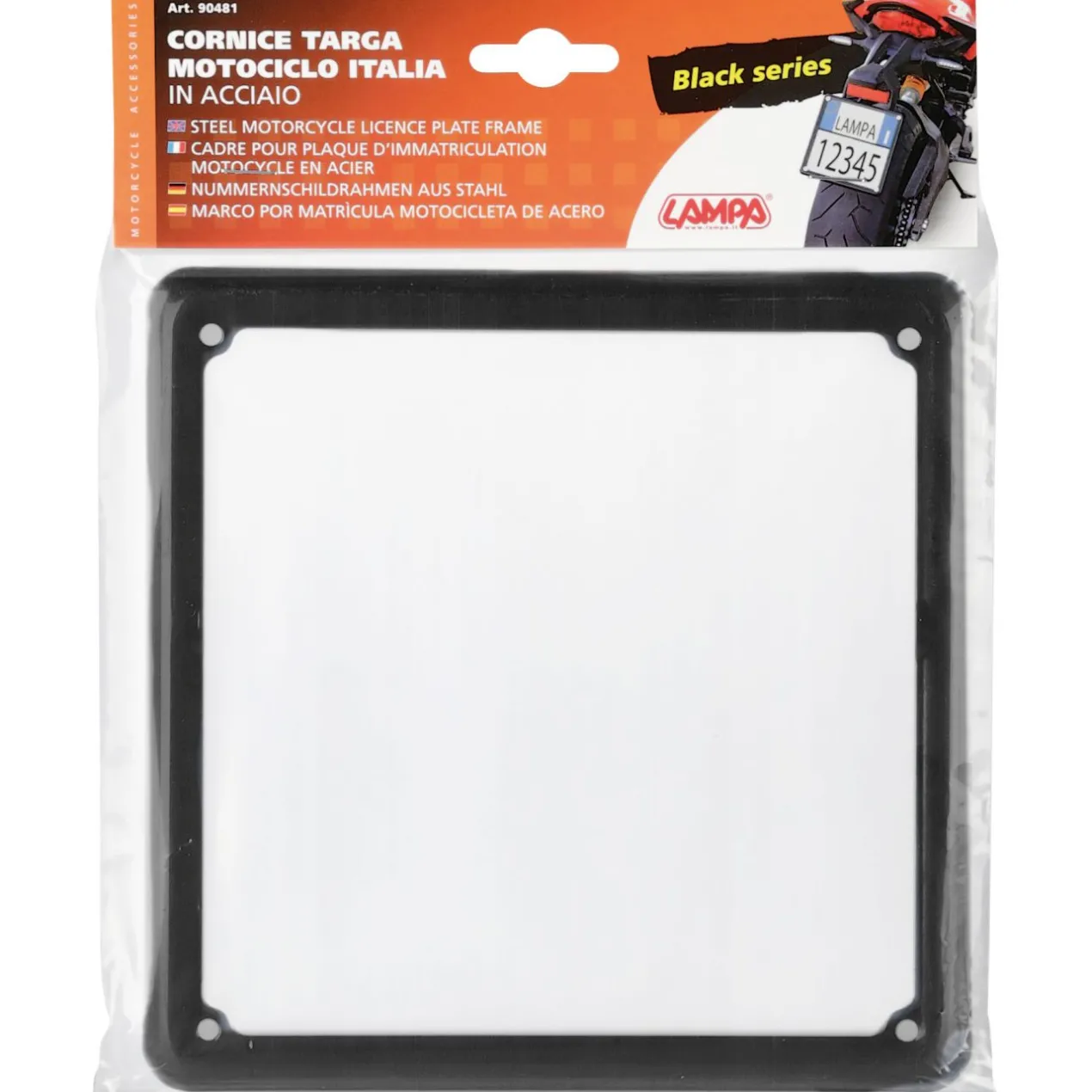 Cornice Targa Nera Per Motocicli Lampa 90481