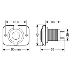 Doppia Presa Usb Ext8 12/24v