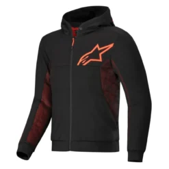 Felpa Alpinestars Chrome Air Sport Black Red Fluo