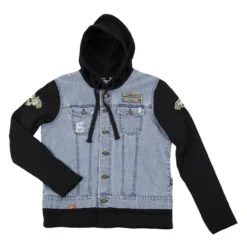Felpa In Jeans Rusty Pistons Garret Nero