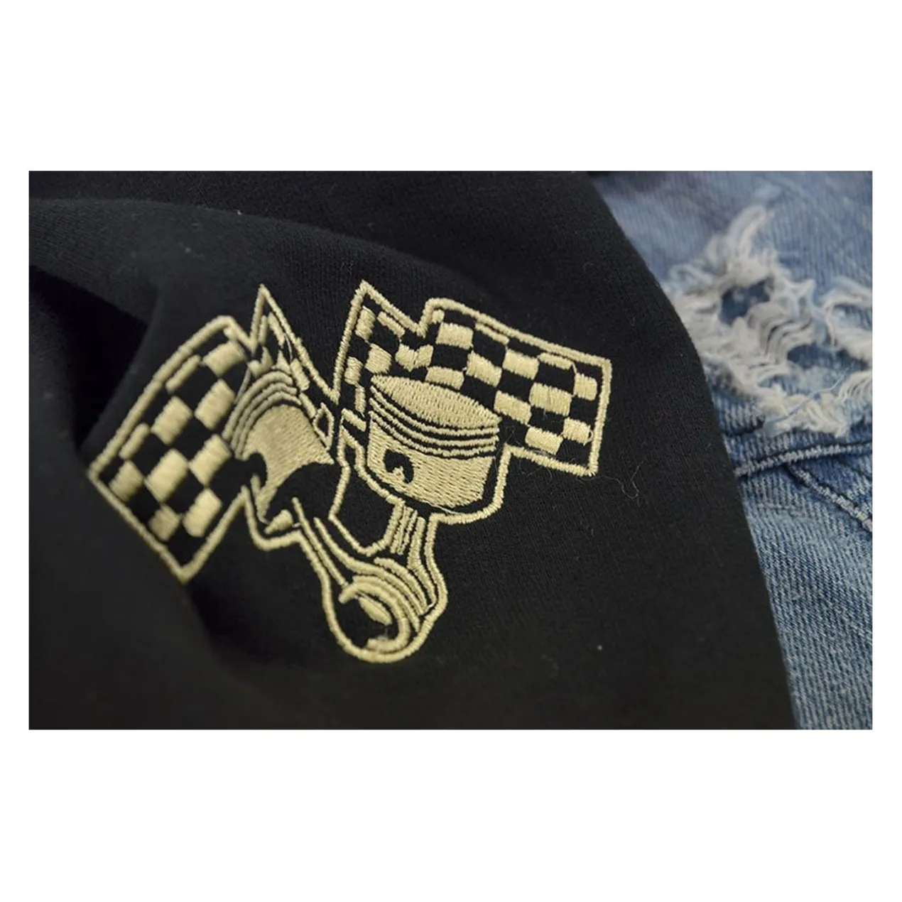 Felpa In Jeans Rusty Pistons Garret Nero