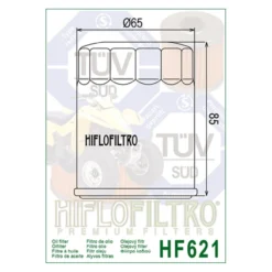 Filtro Olio Hiflo Hf621 Arctic Cat 650