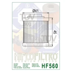 Filtro Olio Hiflo Hf560 Can-am 450 09