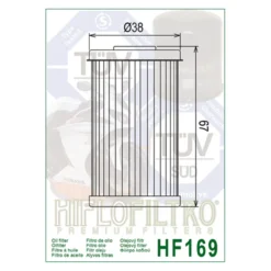 Filtro Olio Hiflo Hf169 Daelim Vj125/vl125