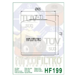 Filtro Olio Hiflo Hf199 Indian Scout 15-24