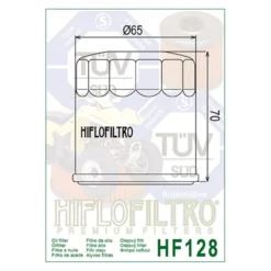 Filtro Olio Hiflo Hf128 Kawa Quad Mule 300 -620