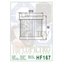 Filtro Olio Hiflo Hf167 Lml Star 4t 125/ 150 09-11 - Daelim Vs/vt