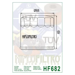 Filtro Olio Hiflo Hf682 Voge Valico 500- Moto Morini X-cape 650