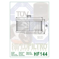 Filtro Olio Hiflo Hf144 Yamaha Xj 600/650 900 84-93