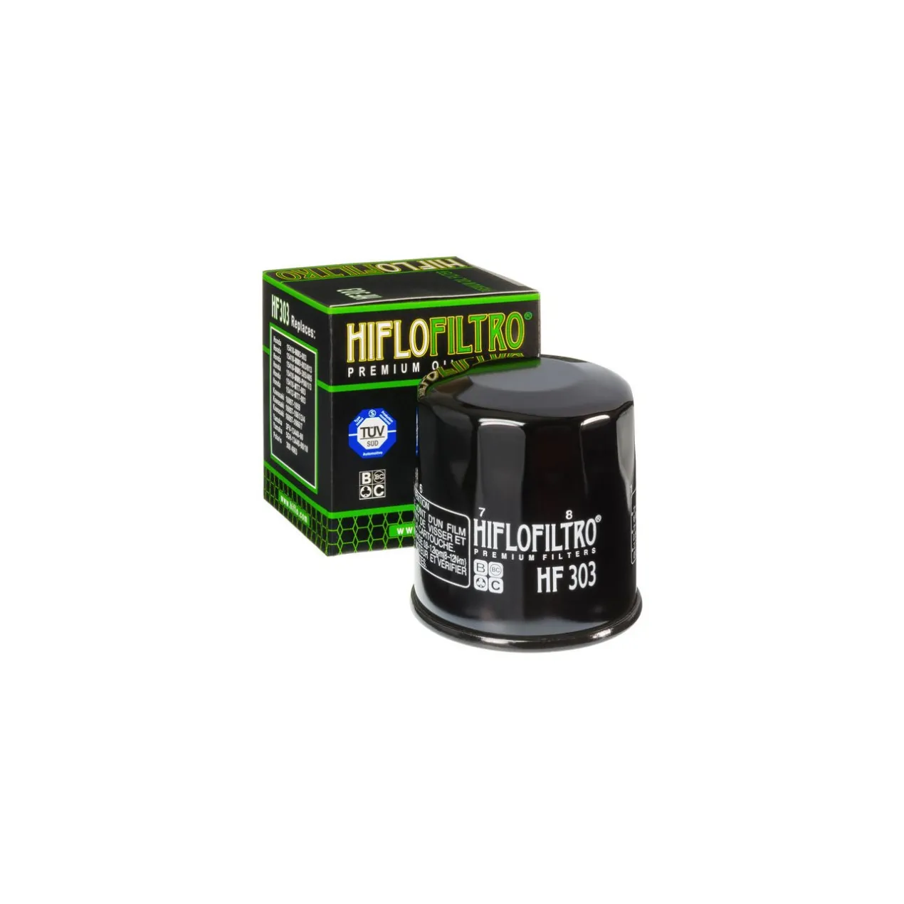 Filtro Olio Hiflo Hf303b Honda Cbr 600 -00 Transalp 600 Nero