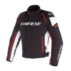Giacca D-dry Dainese Racing 3 Black/white/fluo-red