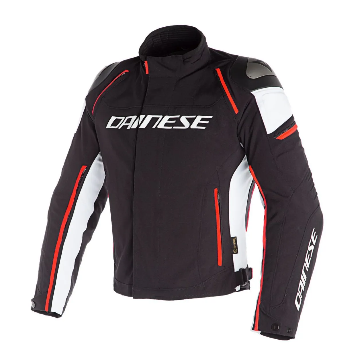 Giacca D-dry Dainese Racing 3 Black/white/fluo-red