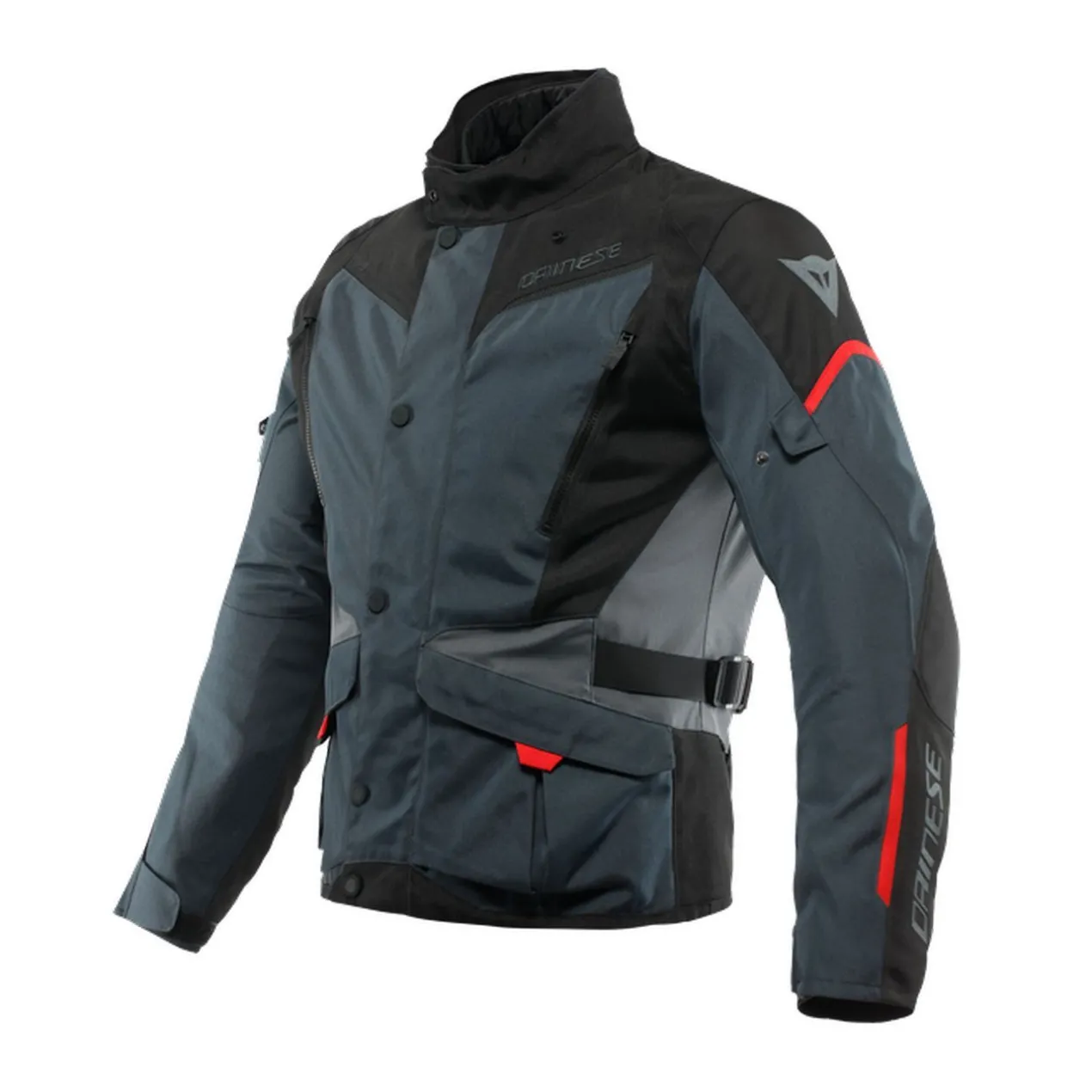 Giacca D-dry Dainese Tempest 3 Ebony/black/lava-red