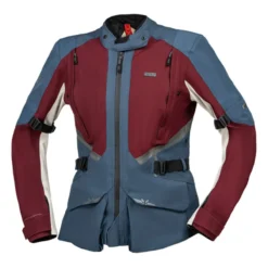 Giacca Donna Con Membrana Laminata Ixs Tourster-stx 1.0 Rosso Scuro-blu-grig