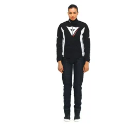 Giacca Donna Dainese Veloce Lady D-dry Black/white/lava-red