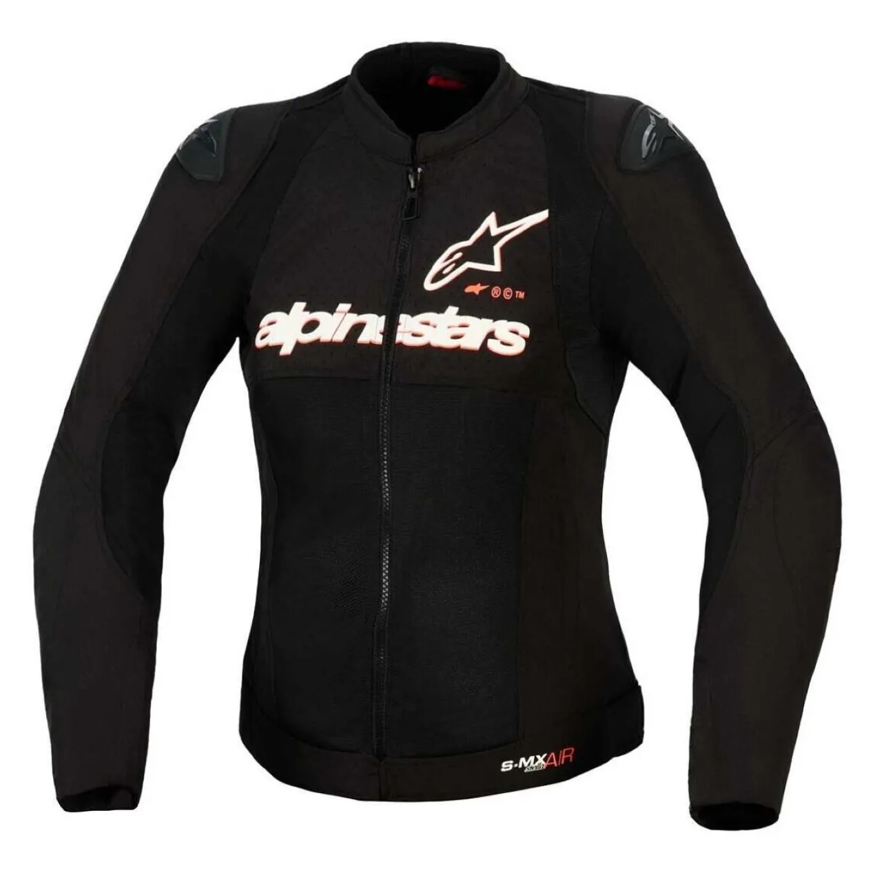 Giacca Donna Traforata Alpinestars Smx Air Black White Red Fluo